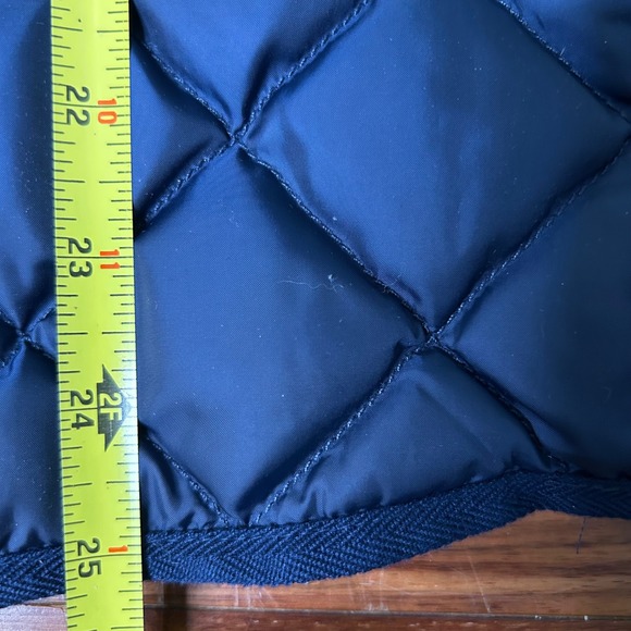 Polo Ralph Lauren Quilted Down Filled Vest Puffer Belted Blue Size S/P - Picture 8 of 10